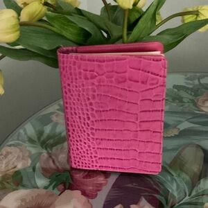 Hot Pink Croc-Embossed Journal